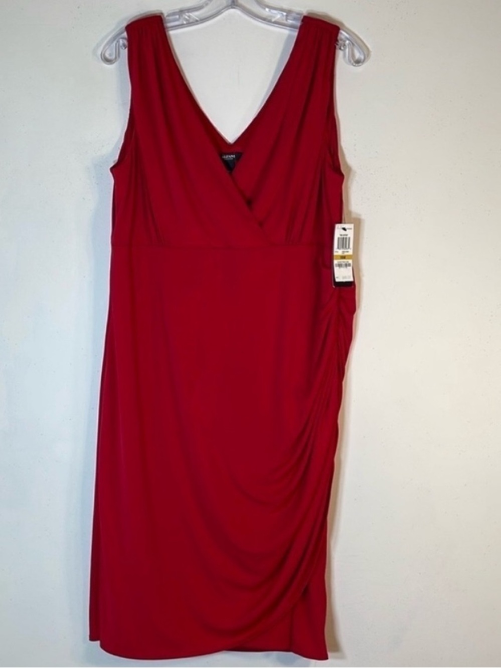 ALFANI Red Bodycon Wiggle Dress. 16W. NWT. $99!